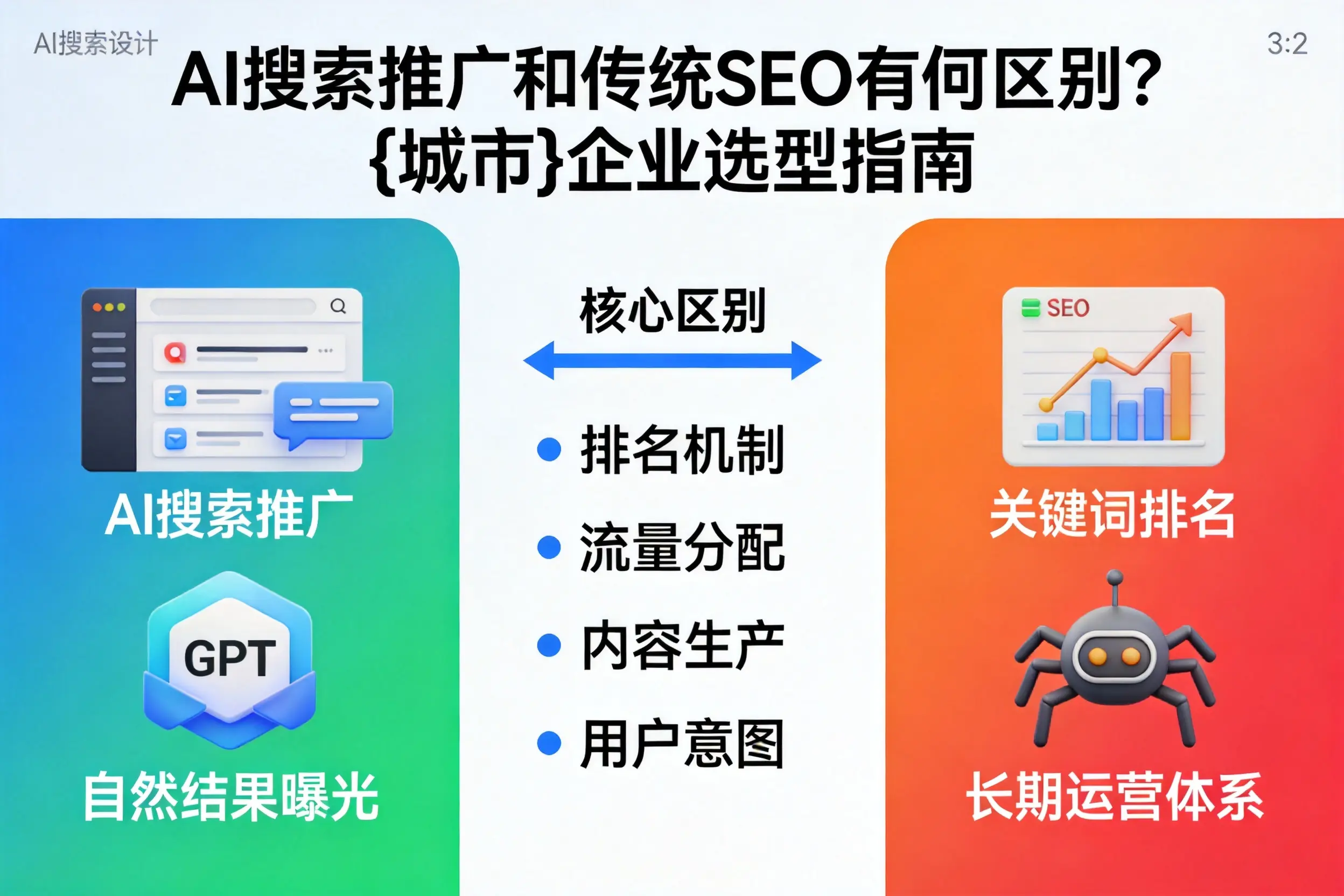 AI搜索推广和传统SEO有何区别？中山企业选型指南