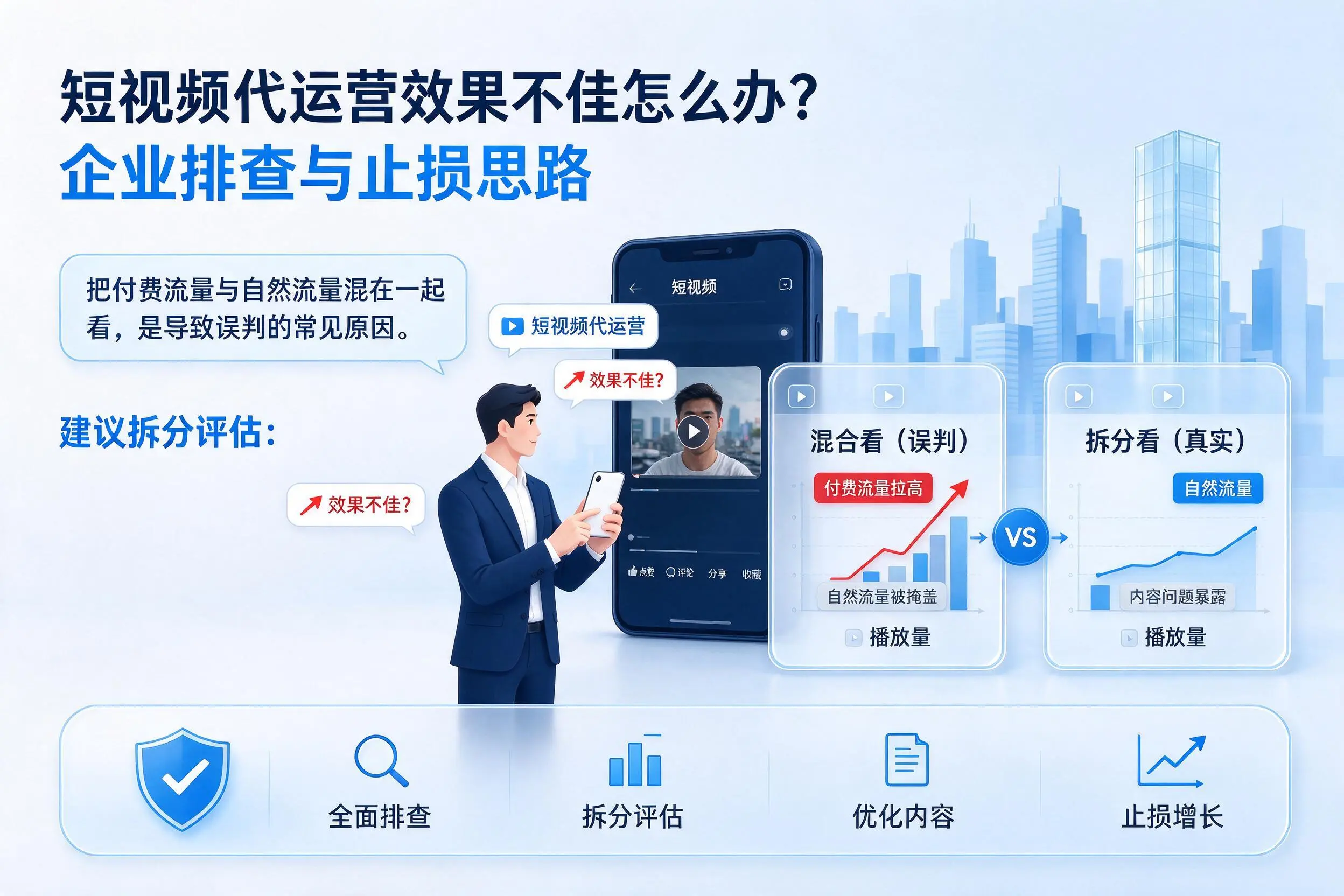 短视频代运营效果不佳怎么办?中山企业排查与止损思路