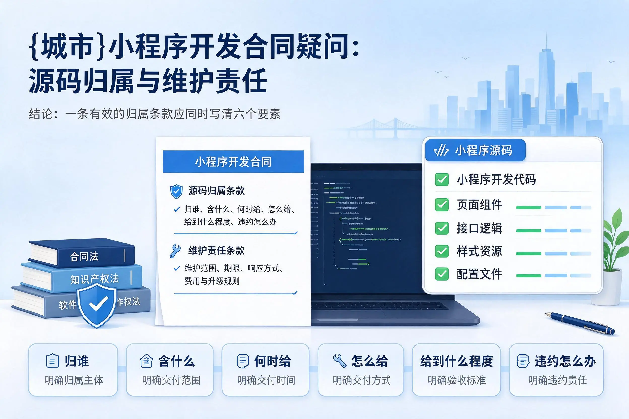 中山小程序开发合同疑问:源码归属与维护责任